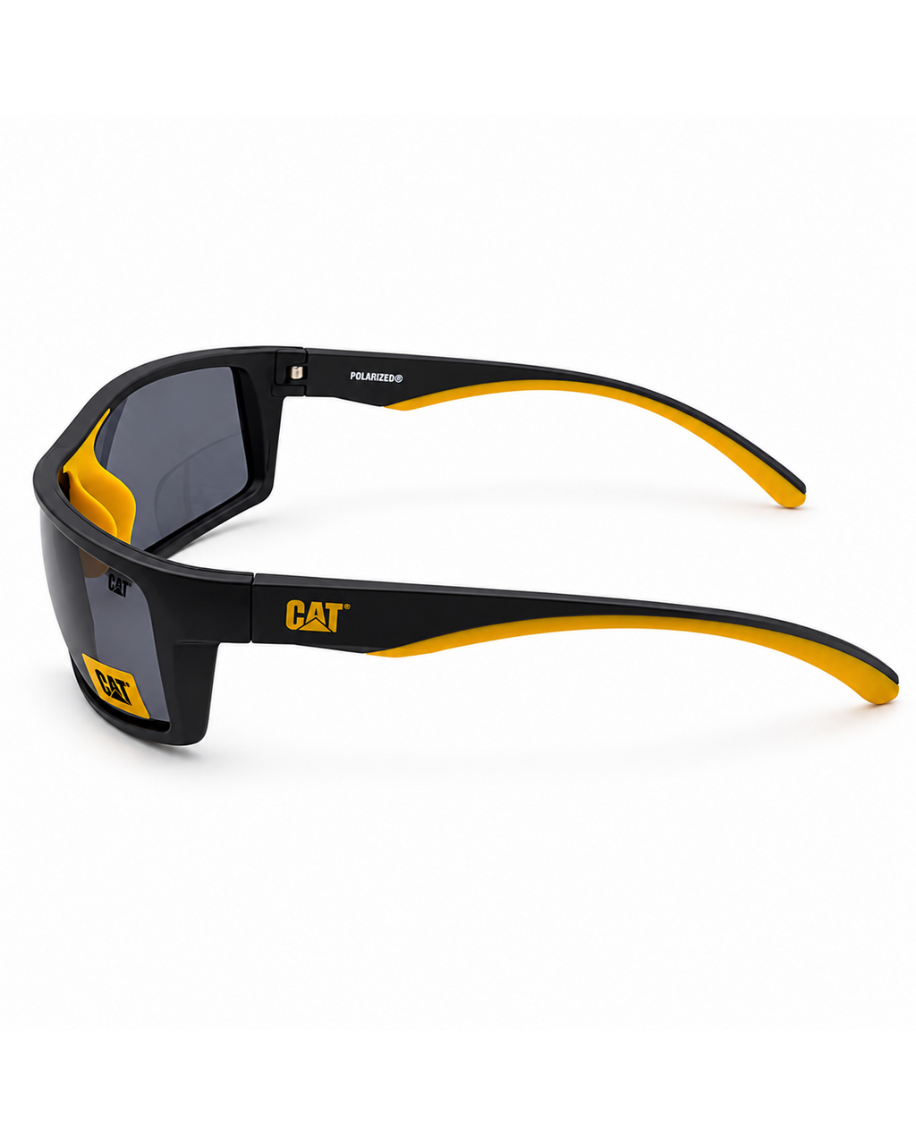 CAT CTS-8031-104P Polarized Sports Sunglasses – Matte Black Wraparound Frame with Smoke Grey UV400 Lenses | Unisex