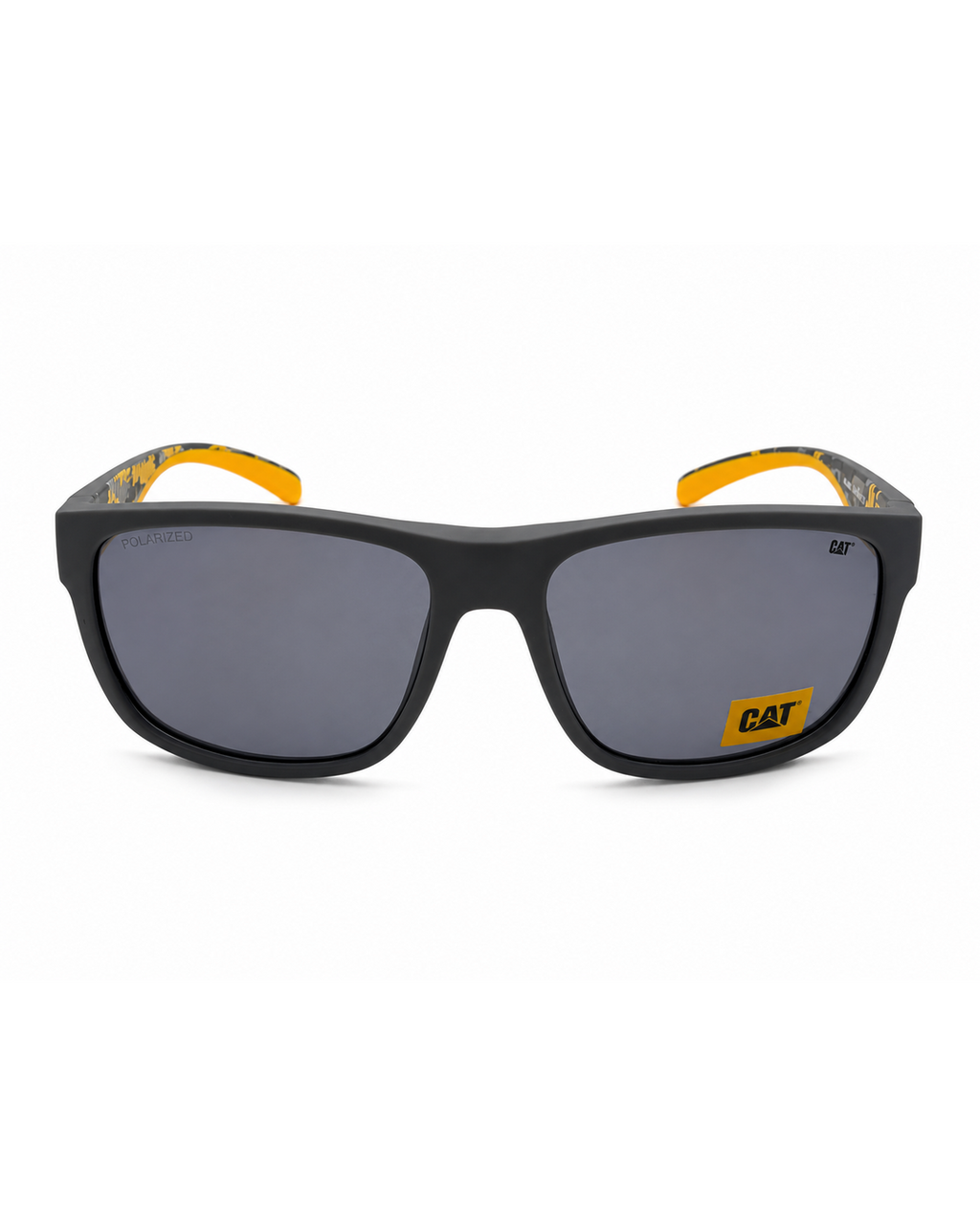 CAT CTS-8032-165P Unisex Polarized Sunglasses Matte Gray Square Frame UV Protection 58-17-140