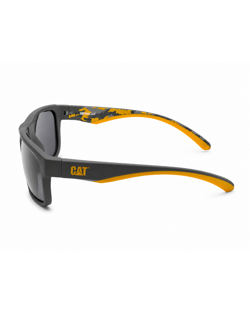 CAT CTS-8032-165P Unisex Polarized Sunglasses Matte Gray Square Frame UV Protection 58-17-140