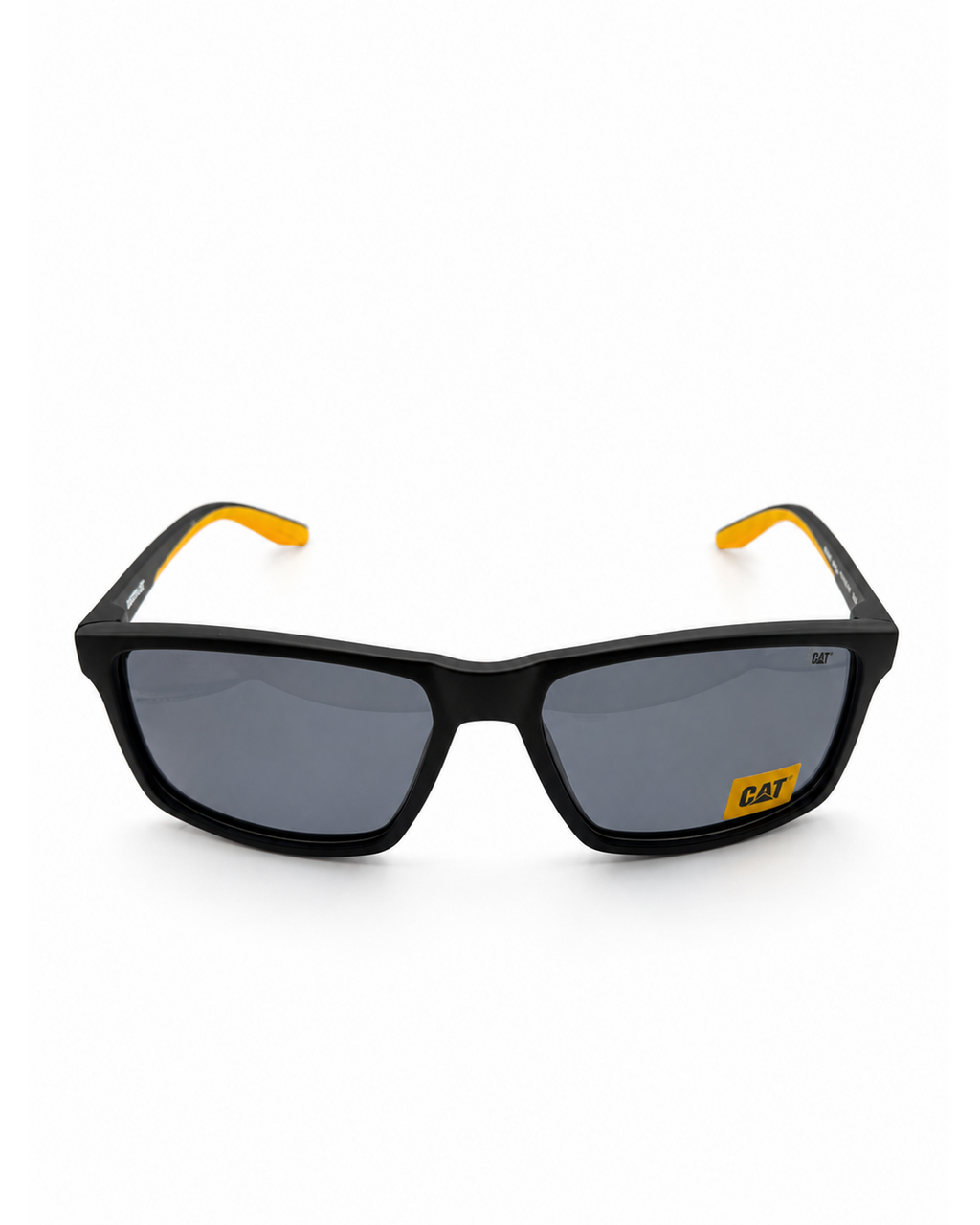 CAT CTS-8033-104P Unisex Polarized Sunglasses Smoke Grey Lens Matte Black Square Frame