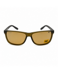 CAT CTS-8034-109P Polarized Square Sunglasses – Translucent Olive Green Frame with Gold Mirror UV400 Lenses | Unisex