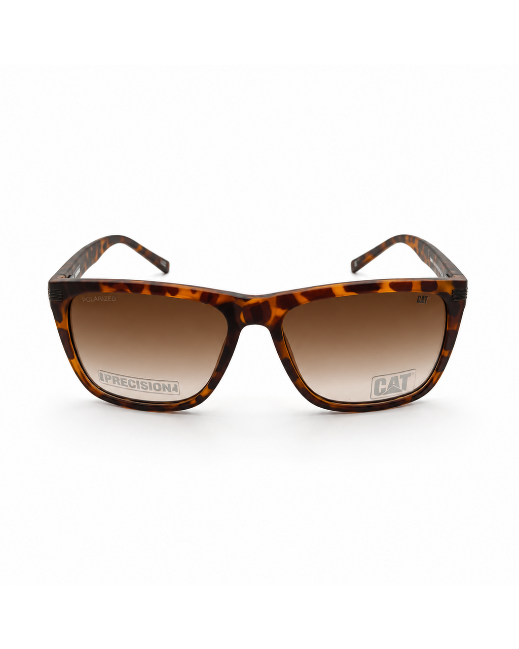 CAT CTS-8517-102P Polarized Square Sunglasses – Tortoise Brown Frame with Brown Gradient UV400 Lenses | Unisex