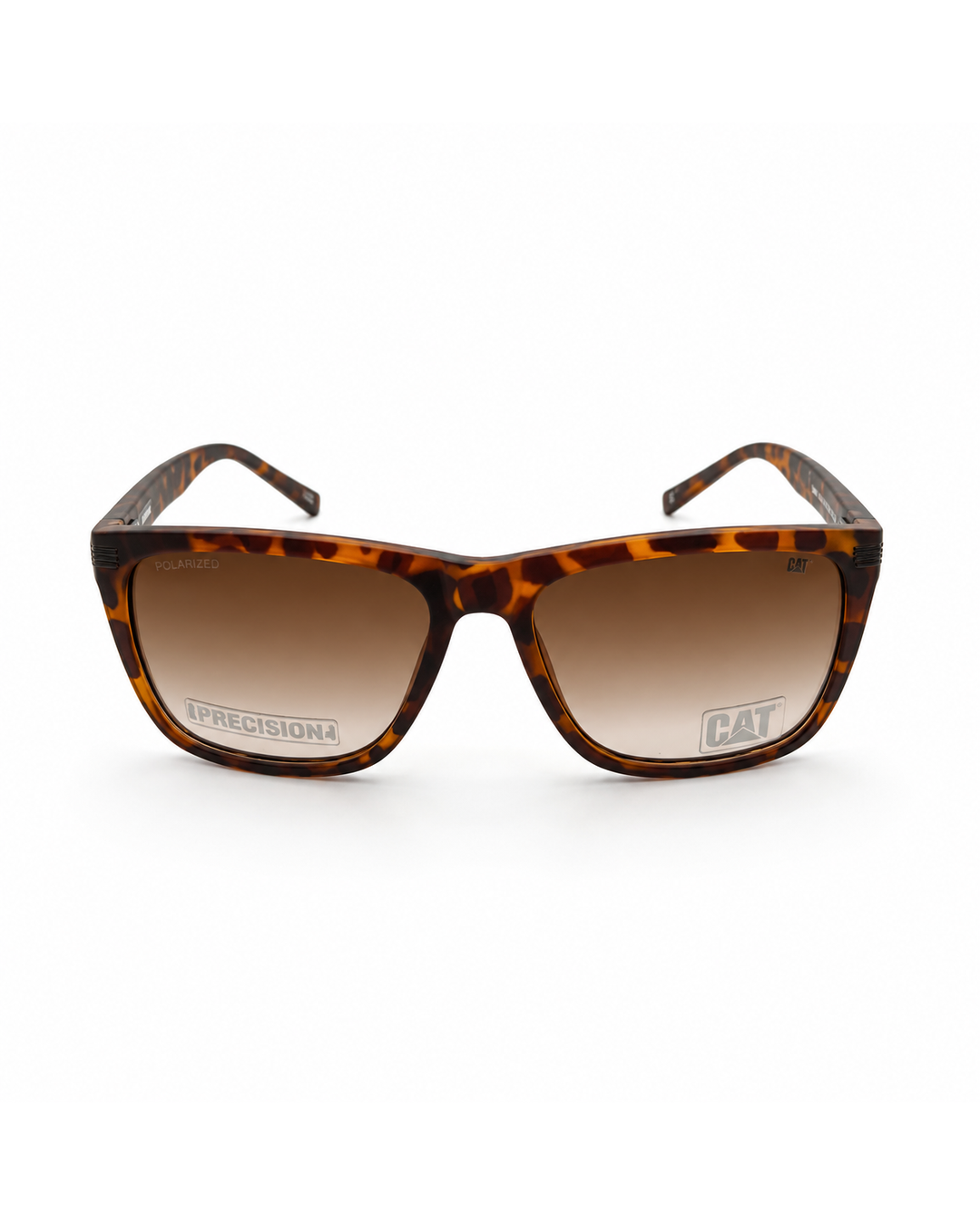 CAT CTS-8517-102P Polarized Square Sunglasses – Tortoise Brown Frame with Brown Gradient UV400 Lenses | Unisex