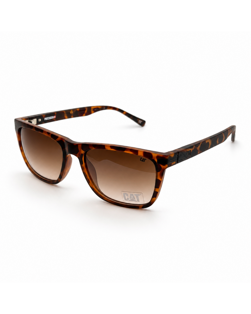 CAT CTS-8517-102P Polarized Square Sunglasses – Tortoise Brown Frame with Brown Gradient UV400 Lenses | Unisex