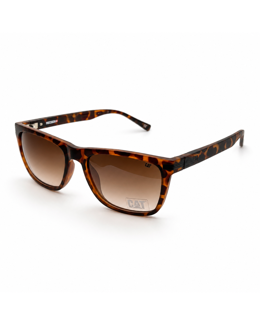 CAT CTS-8517-102P Polarized Square Sunglasses – Tortoise Brown Frame with Brown Gradient UV400 Lenses | Unisex
