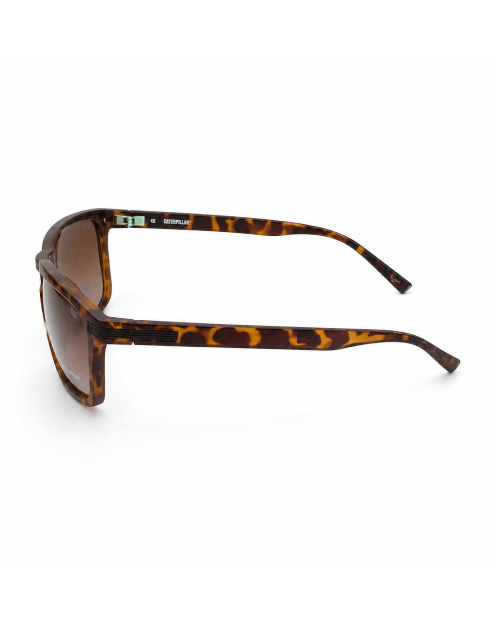 CAT CTS-8517-102P Polarized Square Sunglasses – Tortoise Brown Frame with Brown Gradient UV400 Lenses | Unisex