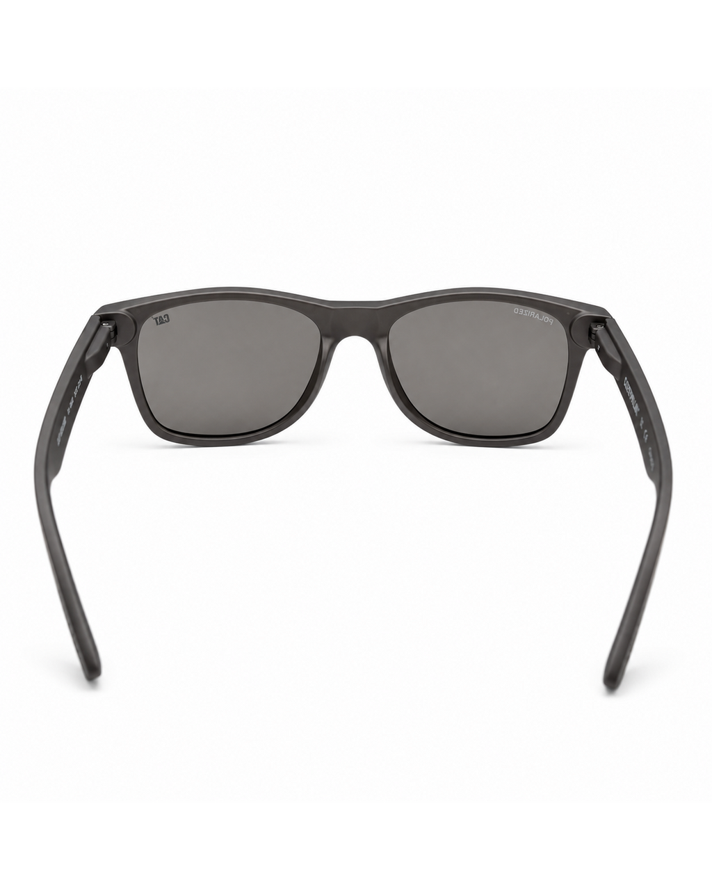 CAT CTS BLINDING 108P Polarized Square Sunglasses – Rubberized Matte Grey Frame with Blue Mirror UV400 Lenses | Unisex