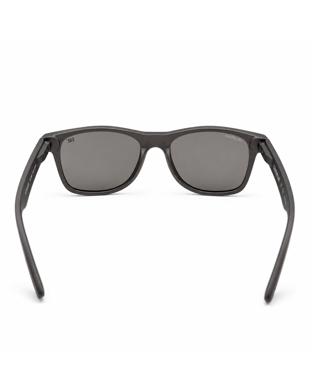 CAT CTS BLINDING 108P Polarized Square Sunglasses – Rubberized Matte Grey Frame with Blue Mirror UV400 Lenses | Unisex