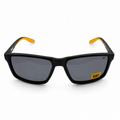 CAT CTS-8033-104P Unisex Polarized Sunglasses Smoke Grey Lens Matte Black Square Frame