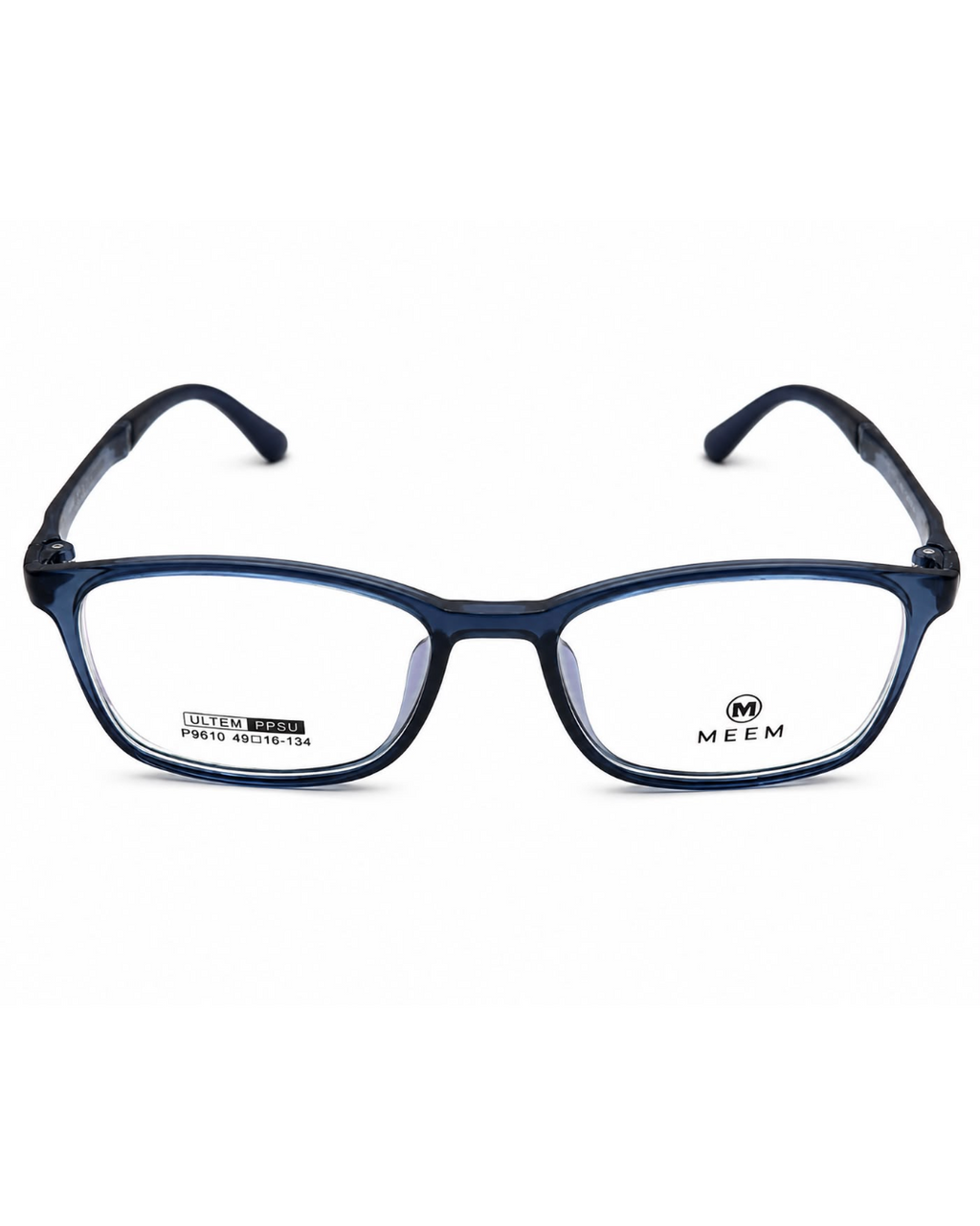 MEEM P9610 Transparent Navy Blue Ultem Optical Frame