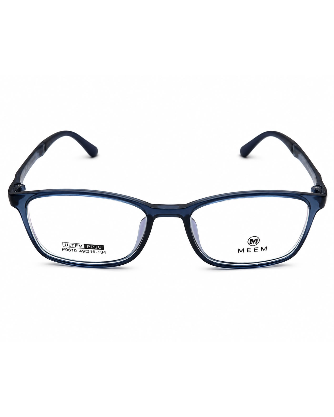 MEEM P9610 Transparent Navy Blue Ultem Optical Frame