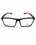 MEEM 8131 Matte Black & Red TR90 Optical Frame