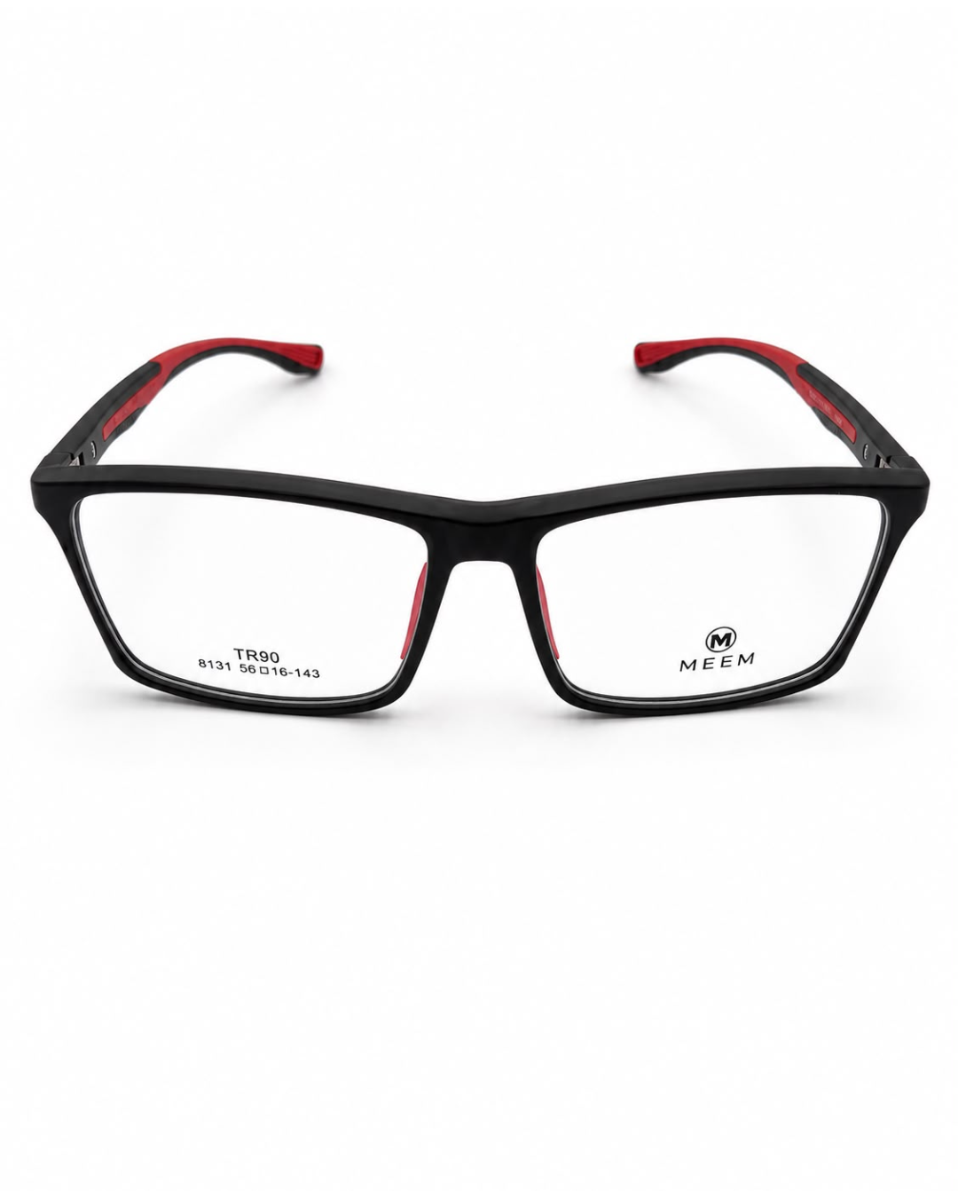 MEEM 8131 Matte Black & Red TR90 Optical Frame