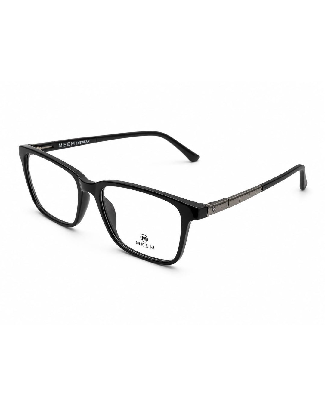 MEEM PL98514604 Gloss Black Acetate Optical Frame