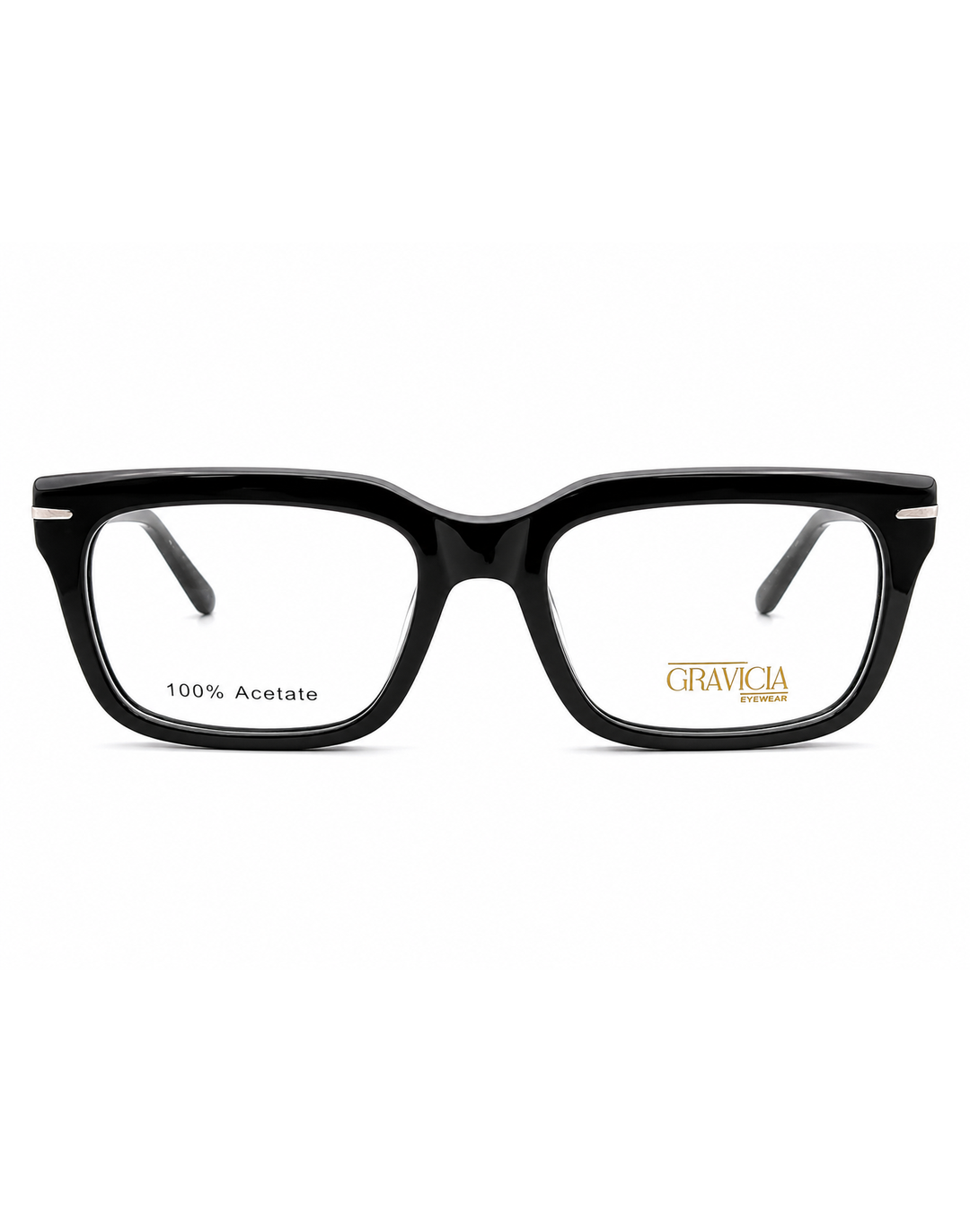 Gravicia Premium Acetate Optical Frame – Black | Model DB7107 C001
